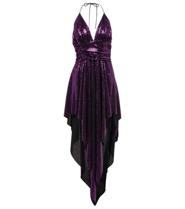 Photo: Alexandre Vauthier - Embellished asymmetrical midi dress