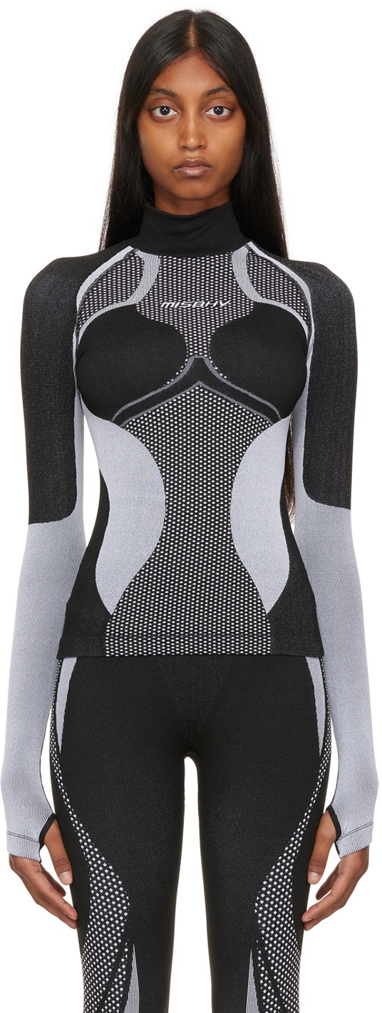 MISBHV Black Jacquard Sport Top MISBHV