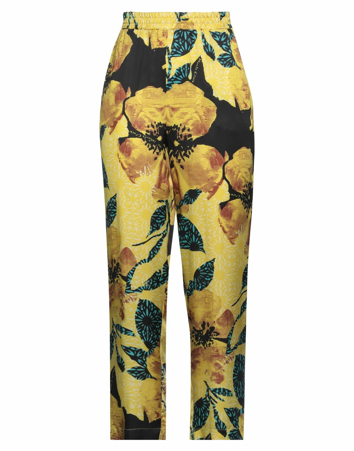 Manila Grace Womens Pants in Yellow