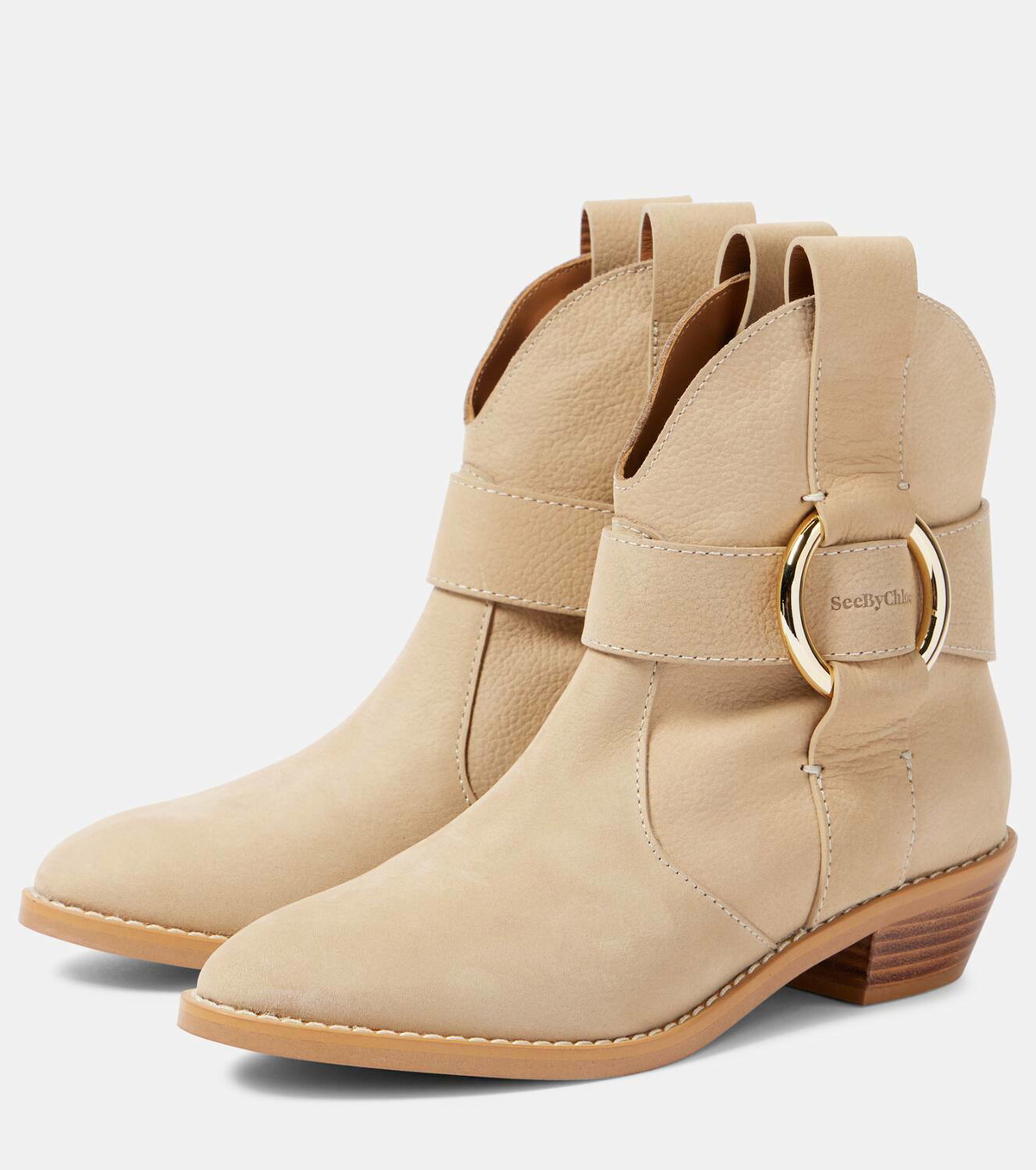 See By Chloé New Ring 40 leather ankle boots