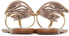 Sophia Webster Gold Talulah Flat Sandals