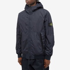 Stone Island Men's Crinkle Reps Hooded Jacket in Navy Blue