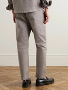 Barena - Tapered Garment-Dyed Cotton-Blend Gabardine Trousers - Gray