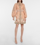 Zimmermann Anneke paisley linen minidress