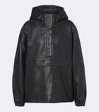 Róhe Hooded oversized leather jacket