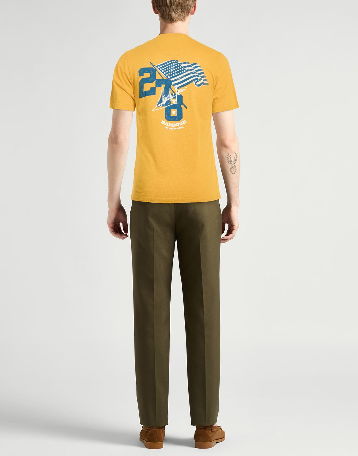 Barbour Mens T-shirt Mustard