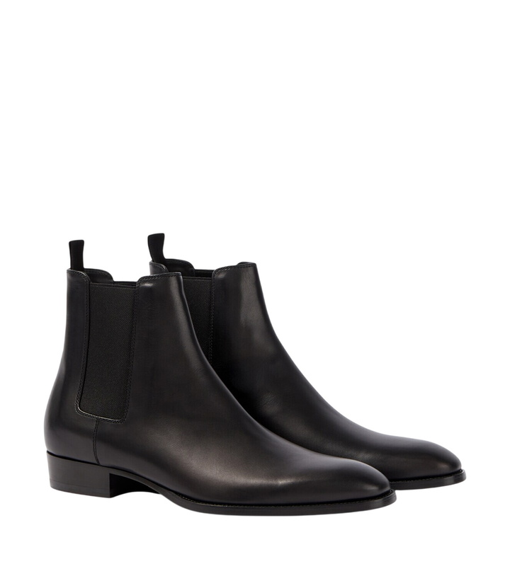 Photo: Saint Laurent Leather Chelsea boots