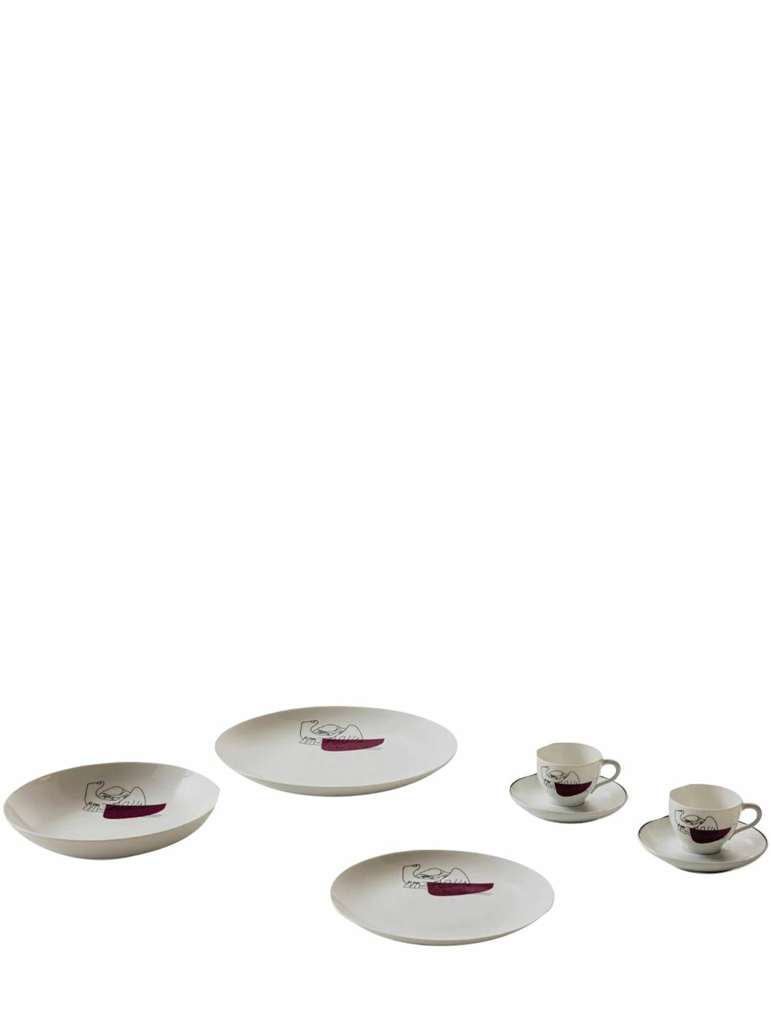 CASSINA Set Of 2 Service Prunier Plates
