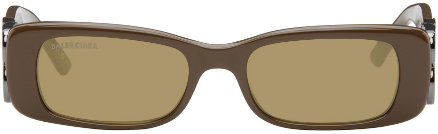 Balenciaga Brown Dynasty Rectangle Sunglasses Balenciaga balenciaga-brown-dynasty-rectangle-sunglasses-balenciaga