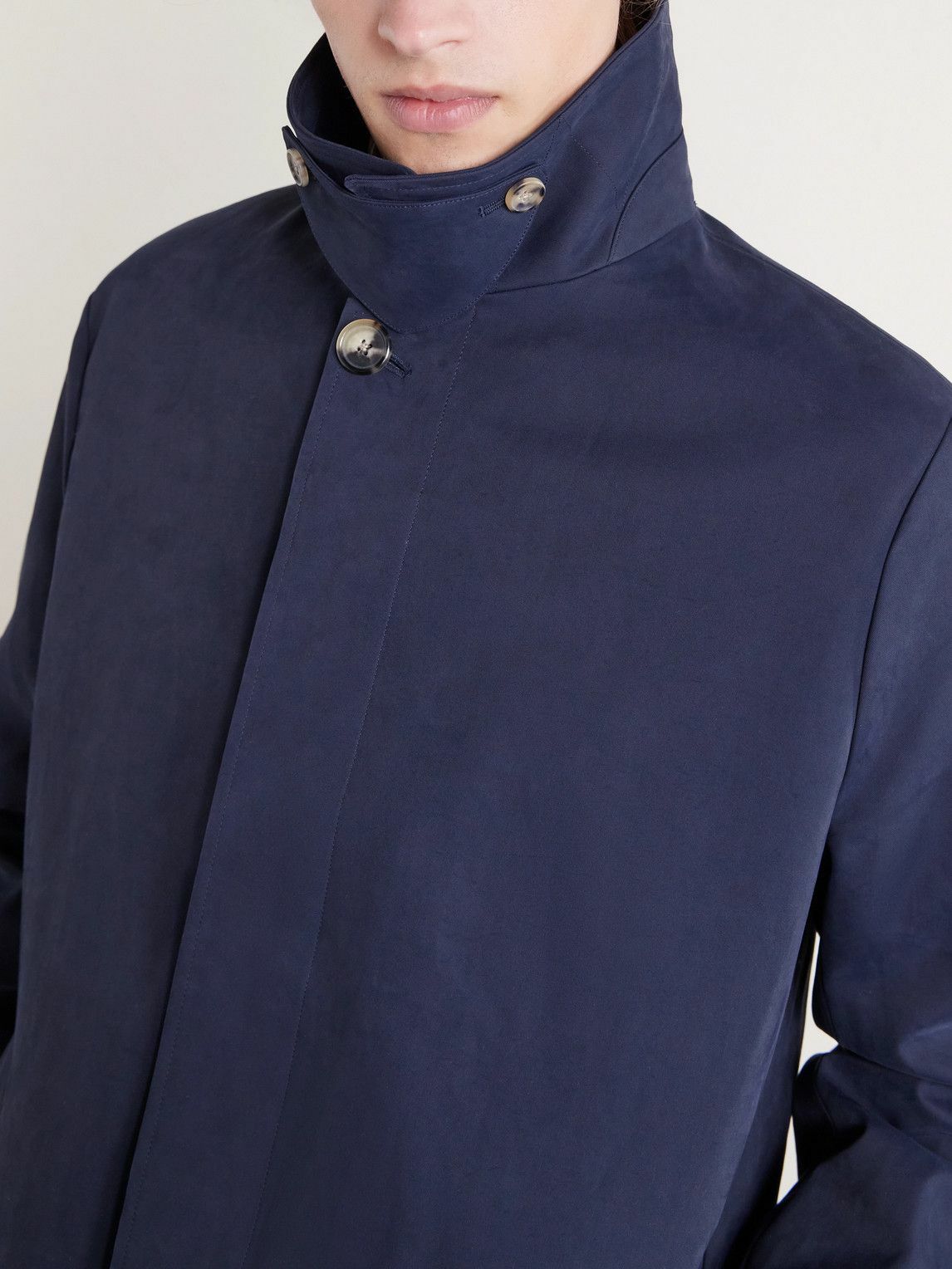 Paul Smith - Cotton-Blend Gabardine Coat - Blue