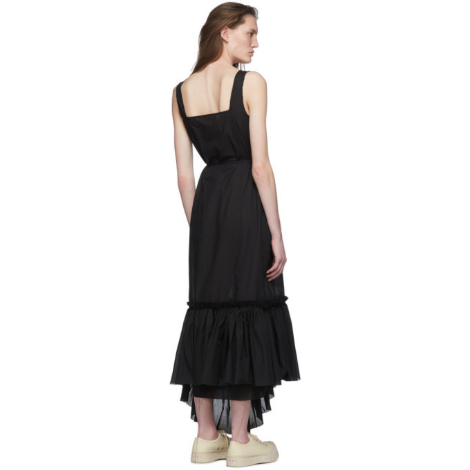 Marni Black Ruffled Long Dress Marni