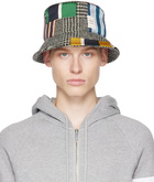 Thom Browne Black & White Patchwork Bucket Hat