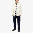 Drake's Men's Heavy Twill Chore Jacket in Ecru