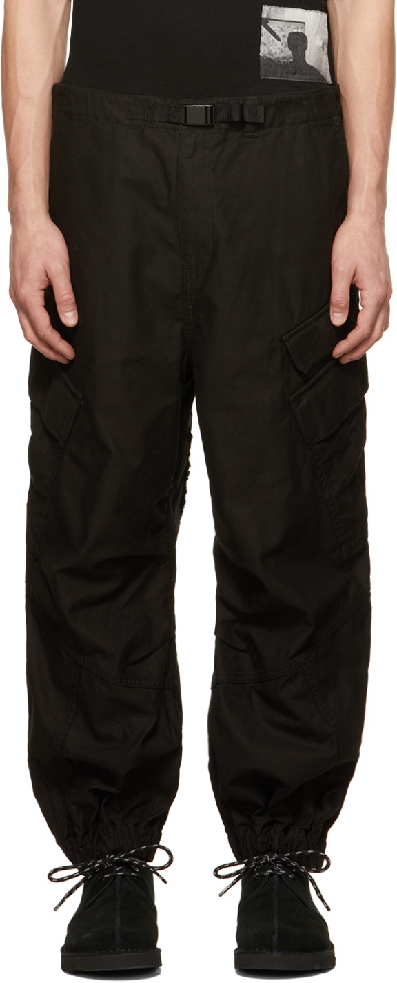 Undercover Black Paneled Cargo Pants Undercover