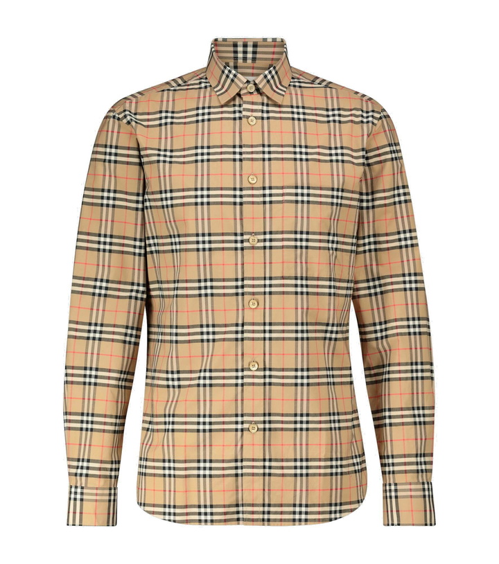 Photo: Burberry - Vintage check stretch-cotton shirt