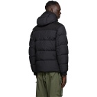 C.P. Company Black Down Nylon Hooded Jacket