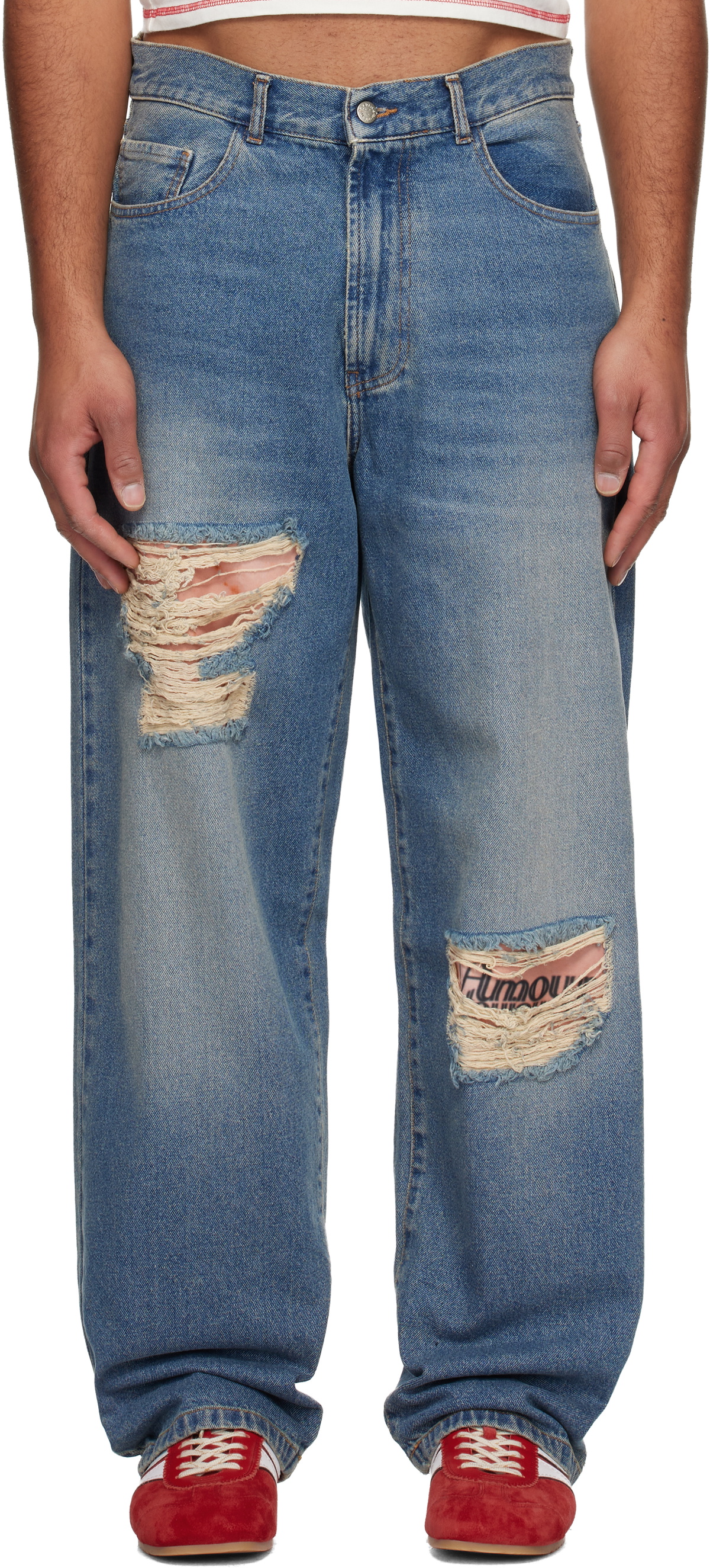 Carne Bollente Blue Tattoo Tease Jeans