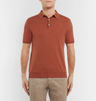 Boglioli - Slim-Fit Garment-Dyed Cotton Polo Shirt - Men - Orange