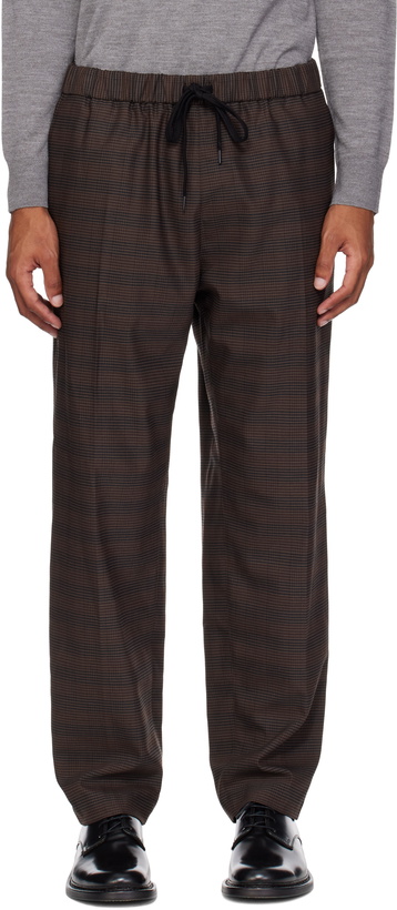 Photo: MM6 Maison Margiela Brown Relaxed-Fit Trousers