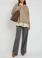 Weekend Max Mara Petra Straight-leg Woven Trousers Grey