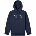 Valentino Men's VLTN Popover Hoody in Blue/White