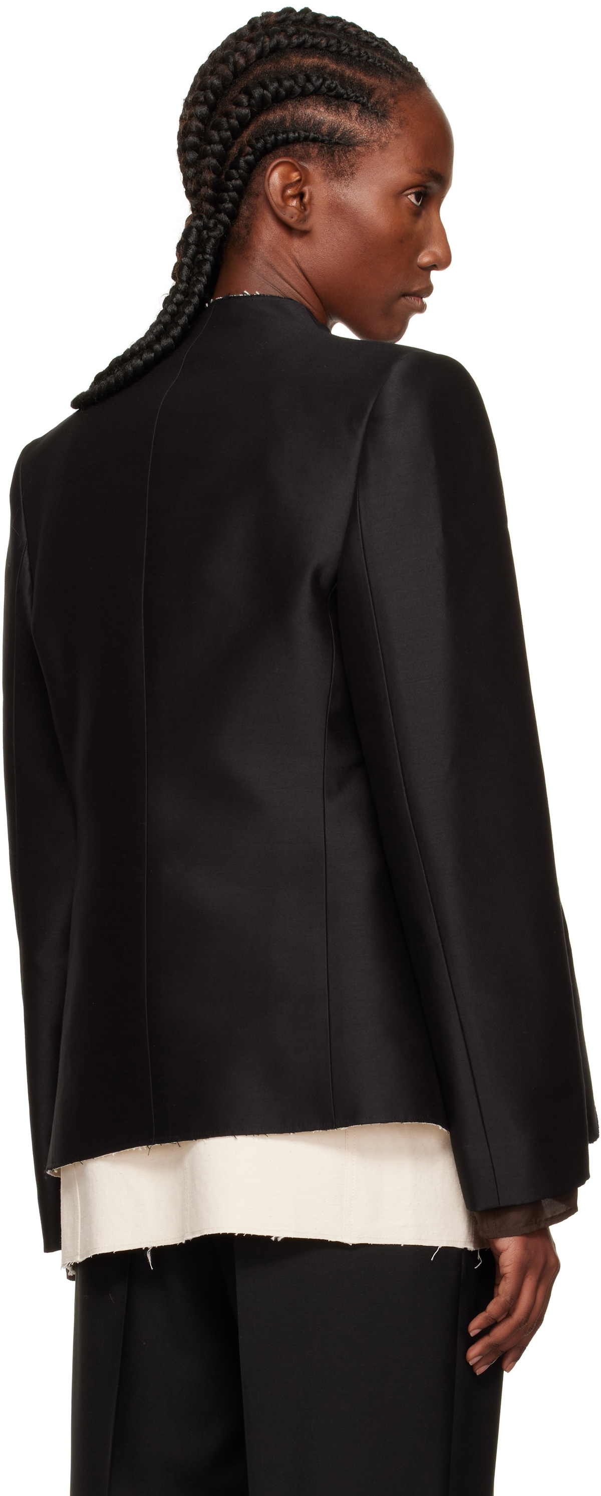 GIA STUDIOS Black & Off-White Tulip Blazer