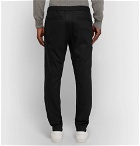 Theory - Black Slim-Fit Tapered Stretch Wool-Blend Trousers - Black