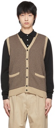 BEAMS PLUS Brown Ramie Cardigan