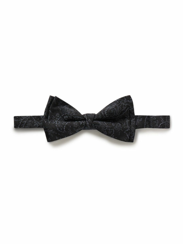 Photo: Etro - Pre-Tied Paisley-Jacquard Silk-Twill Bow Tie