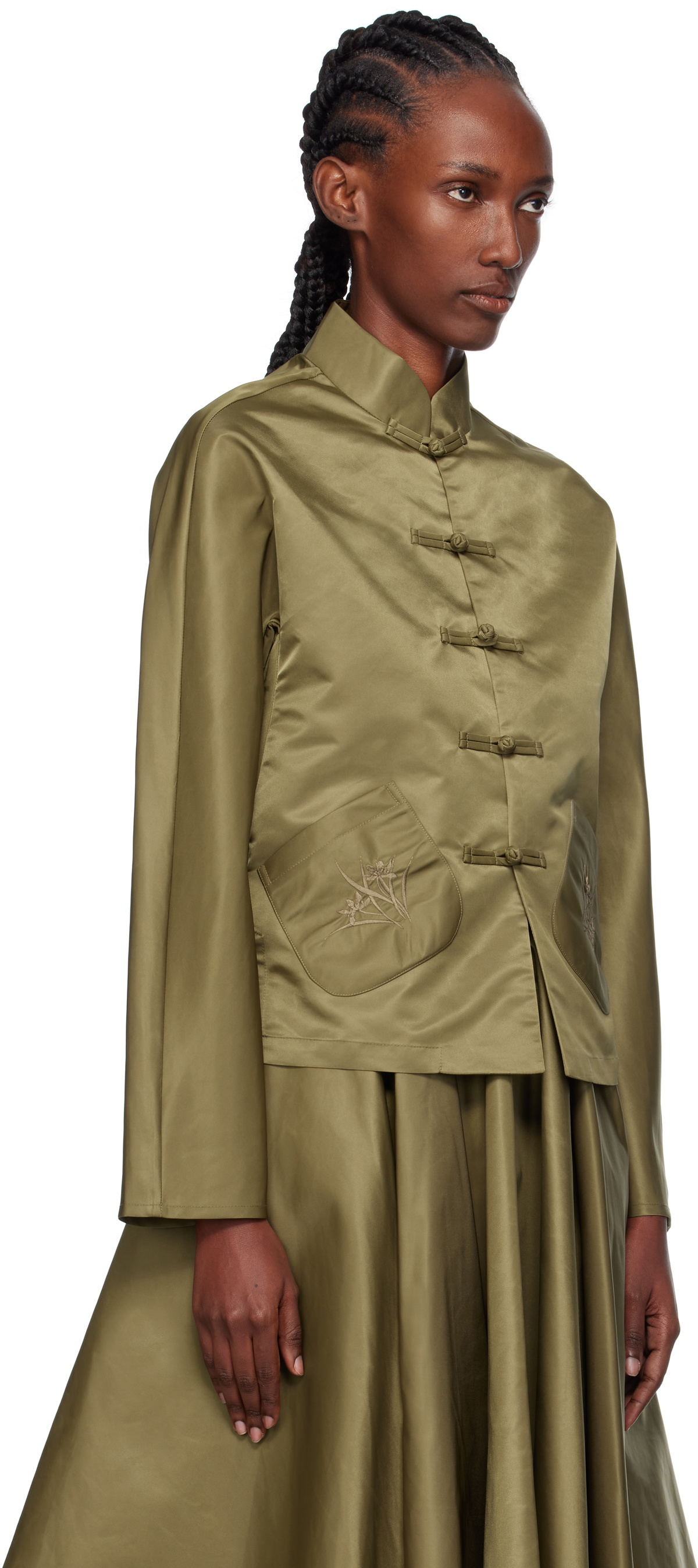 AO Yes Khaki Tang Shirt Jacket