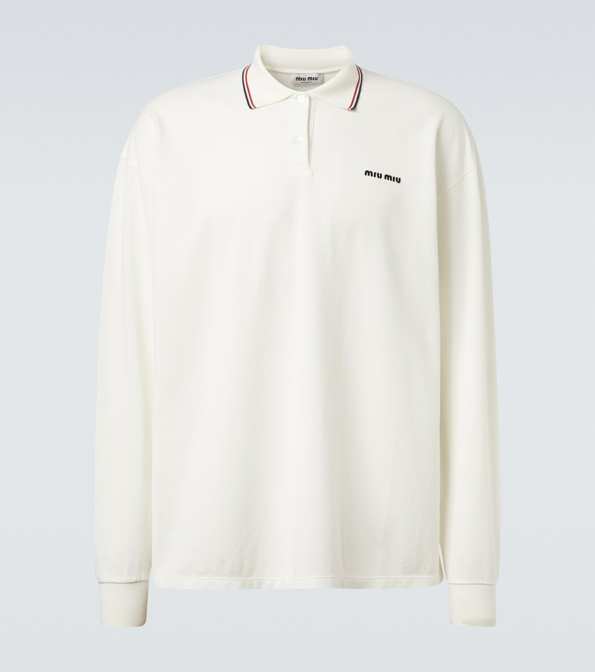 Miu Miu Cotton piqué polo shirt Miu Miu