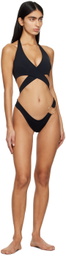 Louisa Ballou Black Starburst One-Piece Swimsuit