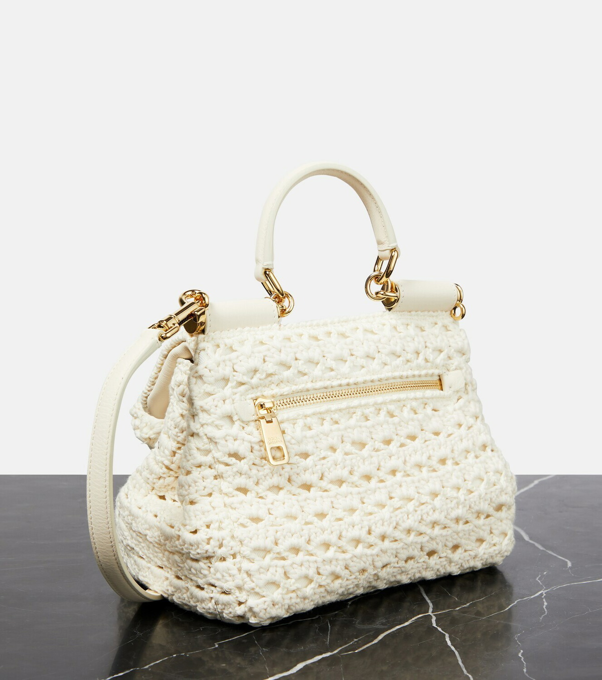 【関税＆送料込み】Dolce & Gabbana Sicily Crochet Handbag Small Sicily Bag - White Crochet | DOLCE & GABBANA – Marissa