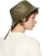 LOEWE Khaki Leather Fisherman Hat