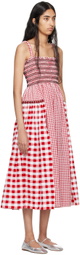 Molly Goddard Red Jacob Midi Dress