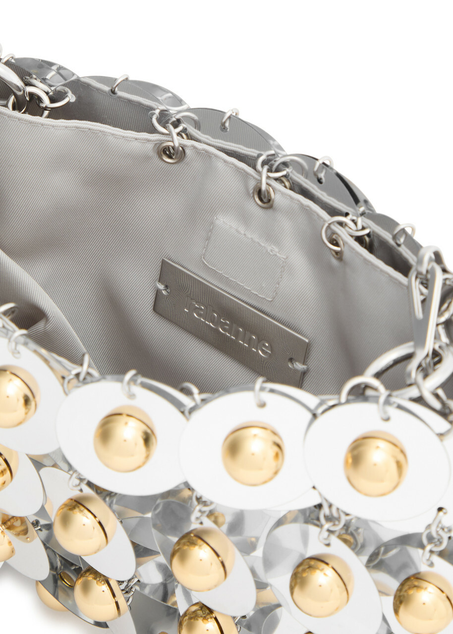 Rabanne Sparkle Nano Sphere Embellished Nylon Shoulder bag