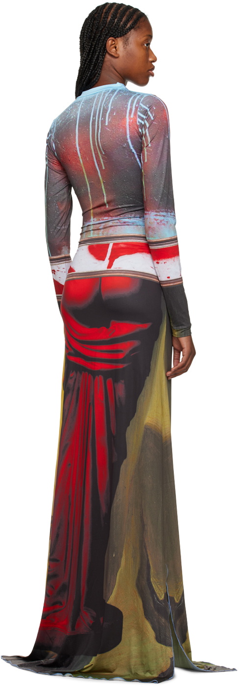 Feben Multicolor Scales Maxi Dress