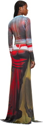 Feben Multicolor Scales Maxi Dress
