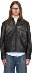 Polo Ralph Lauren Black Zip-Up Leather Jacket