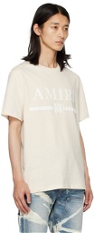 AMIRI Beige M.A. Bar T-Shirt