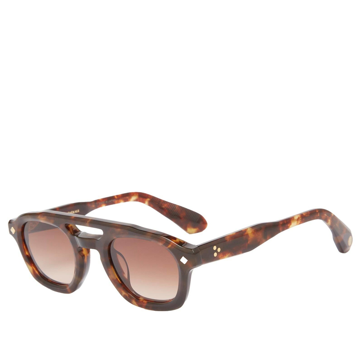 Lunetterie Générale Piece de Resistance Sunglasses in Tortoise/24K Gold 