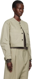 YOHJI YAMAMOTO Taupe R-Multi Pocket Jacket