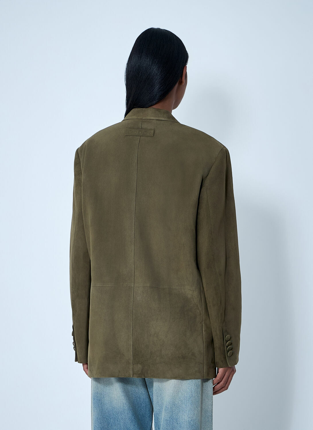 Marni Suede Single-Breasted Blazer