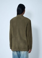 Marni Suede Single-Breasted Blazer