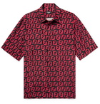 Fendi - Logo-Print Woven Shirt - Black