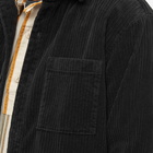 Wax London Men's Whiting Penn Cord Overshirt in Black