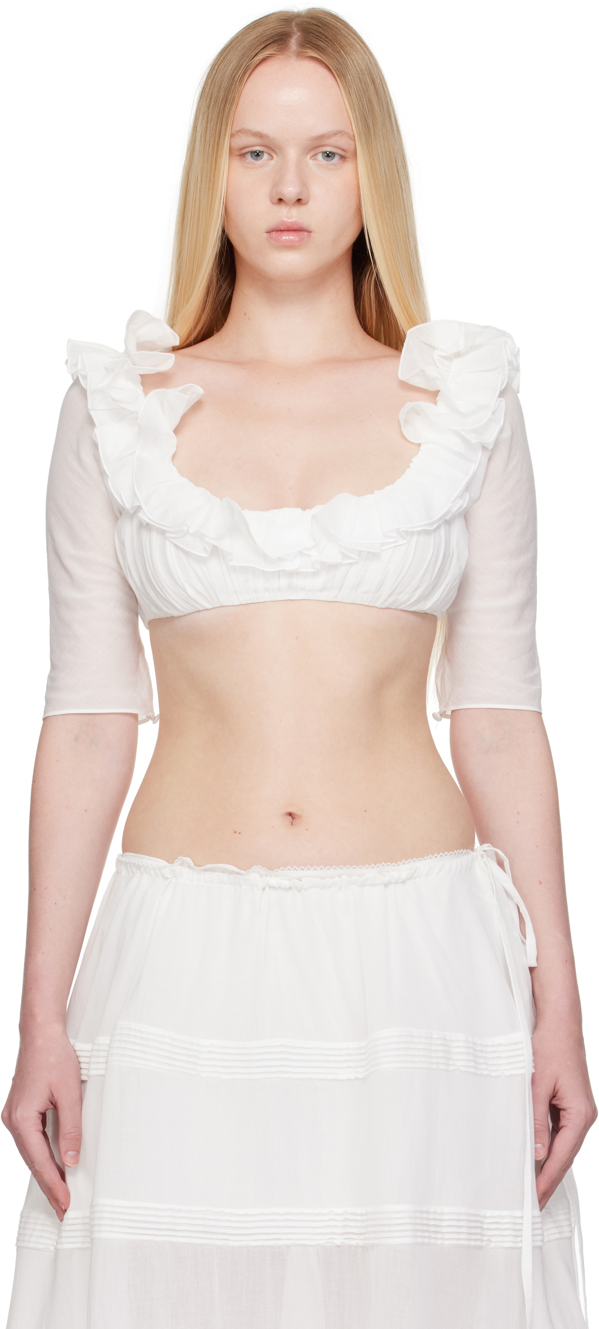 Mirror Palais White Mirage Blouse