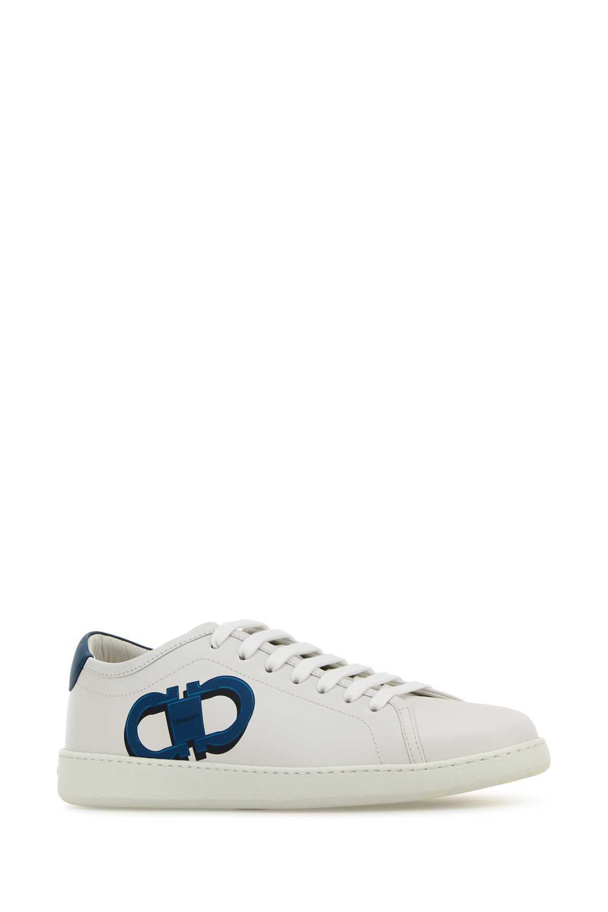 スニーカー SALVATORE FERRAGAMO WHITE LEATHER BRANDY 1 SNEAKERS Salvatore Ferragamo White Leather Brandy 1 Sneakers | Balardi