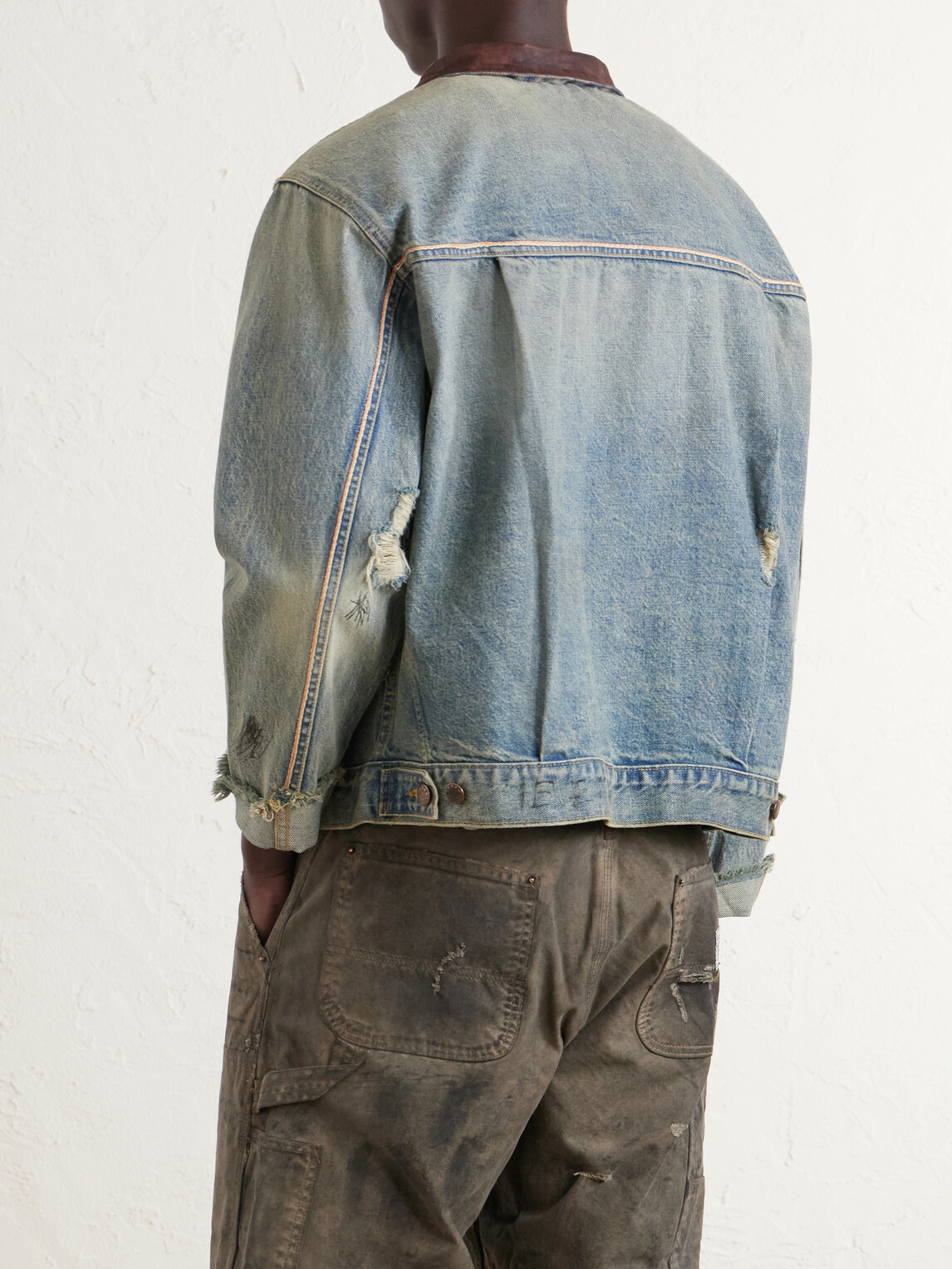 Paly Hollywood - Buffalo 66 Distressed Denim Jacket - Blue