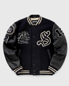 Schott Nyc Lcbowler Jacket Blue Bomber Jackets/College Jackets
